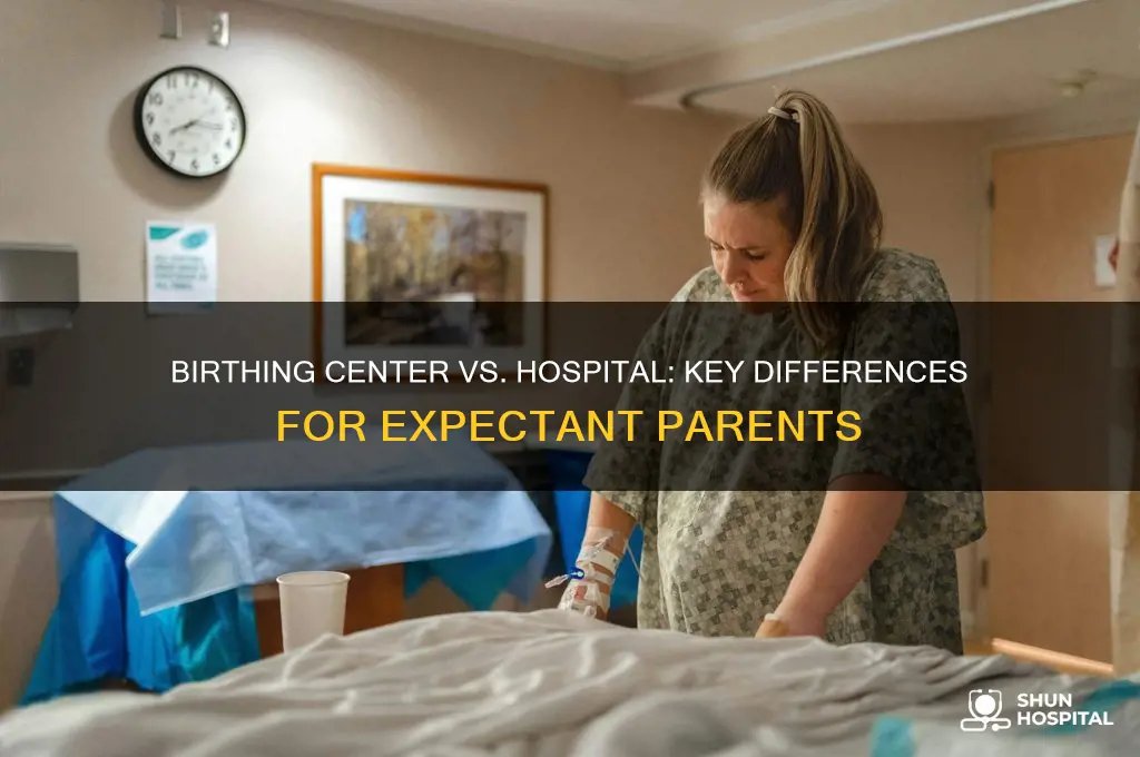how does a birthing center differ from a hospital