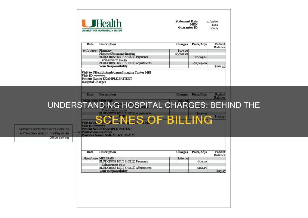 how does a hospital determine their charges