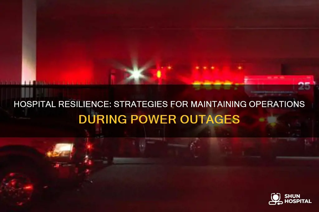 how does a hospital function during a power outage