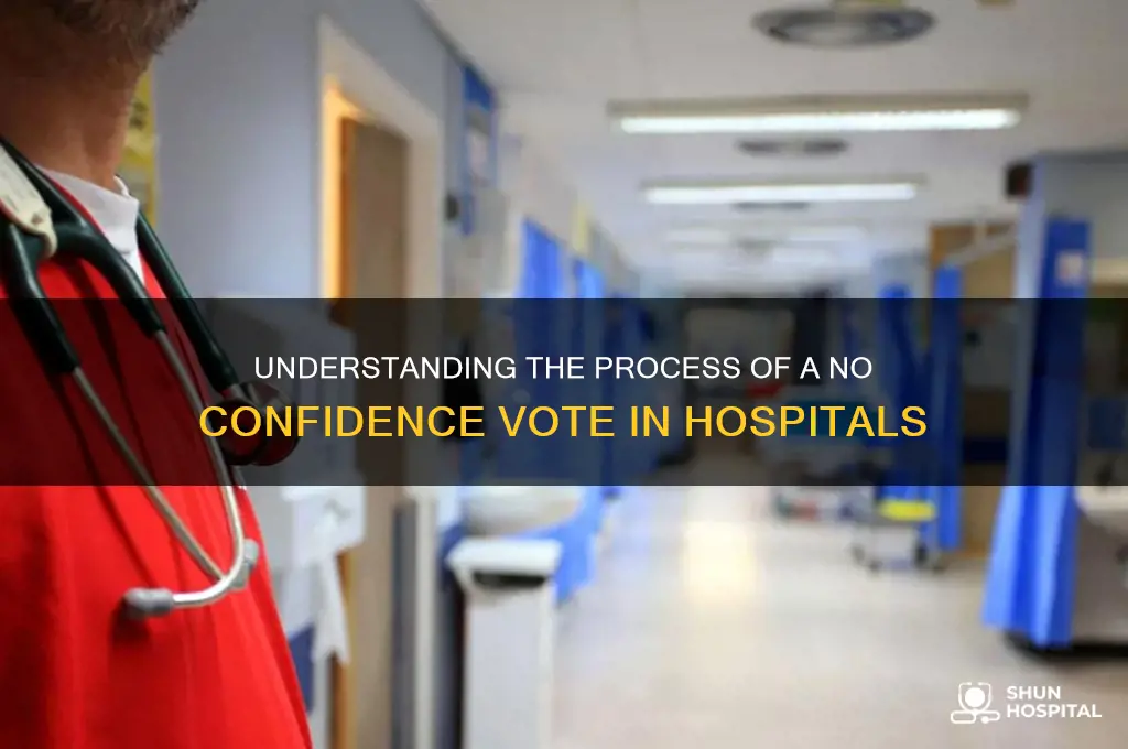 how does a no confidence vote in a hospital occur