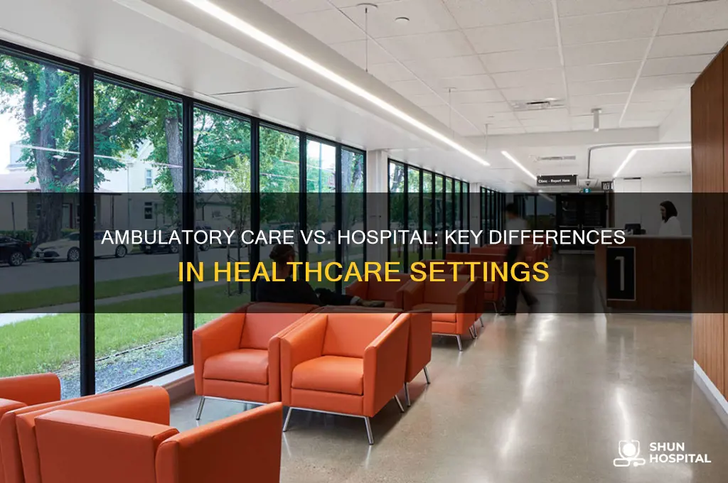 how does an ambulatory care setting differ from a hospital