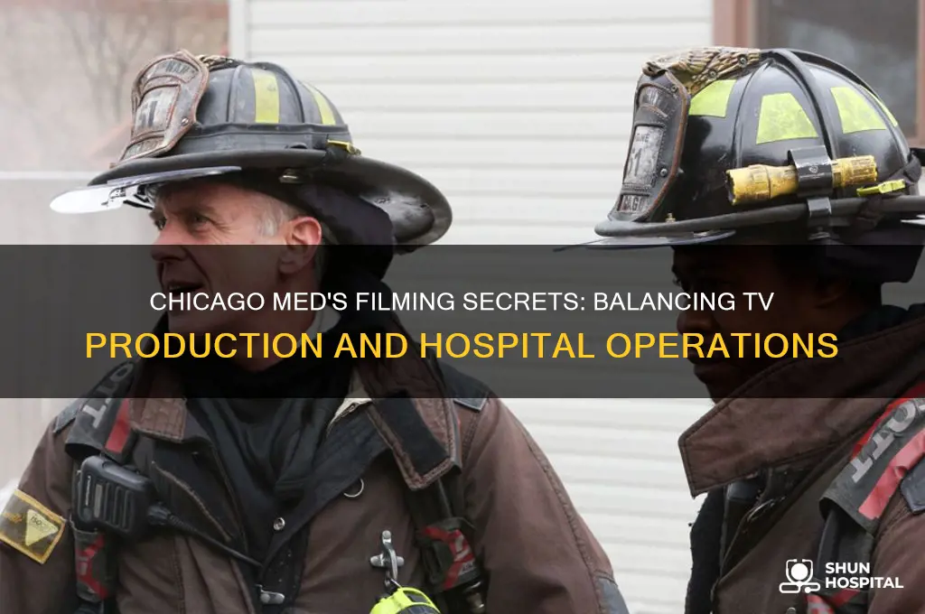 how does chicago med film without disturbing hospital services