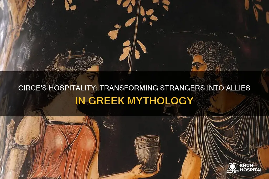 how does circe show hospitality