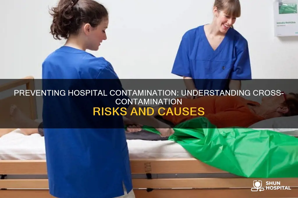 how does contamination and cross contamination occur in a hospital