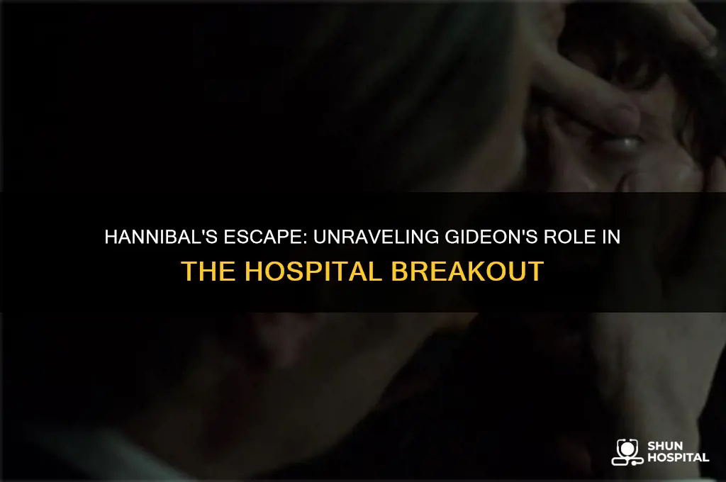 how does hannibal leave with abel gideon from hospital