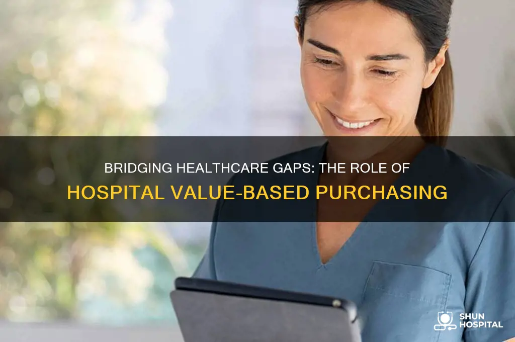how does hospital value-based purchasing address a gap in healthcare