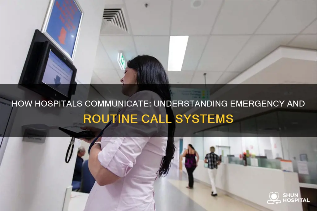 how does hospitals call