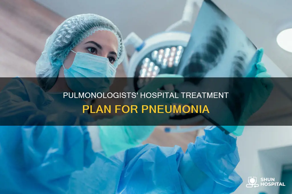 how does pulmonologist treat pneumonia in hospital