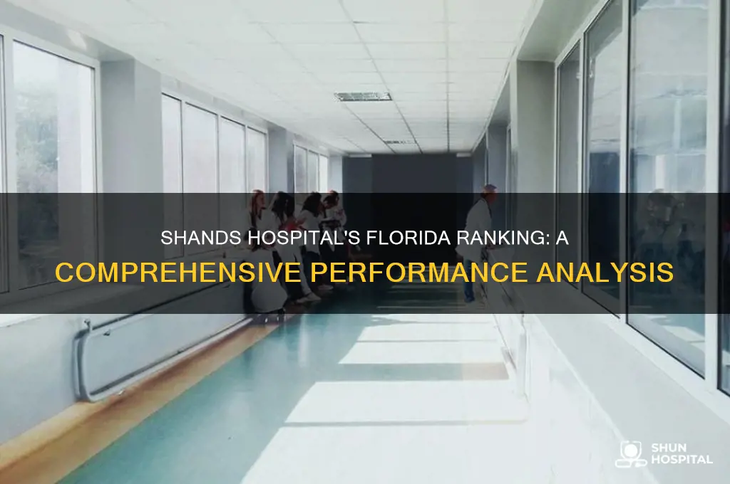 how does shands hospital rank in the state of florida