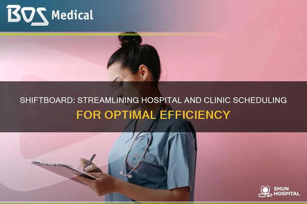 how does shiftboard promote efficient scheduling in hospitals and clinics