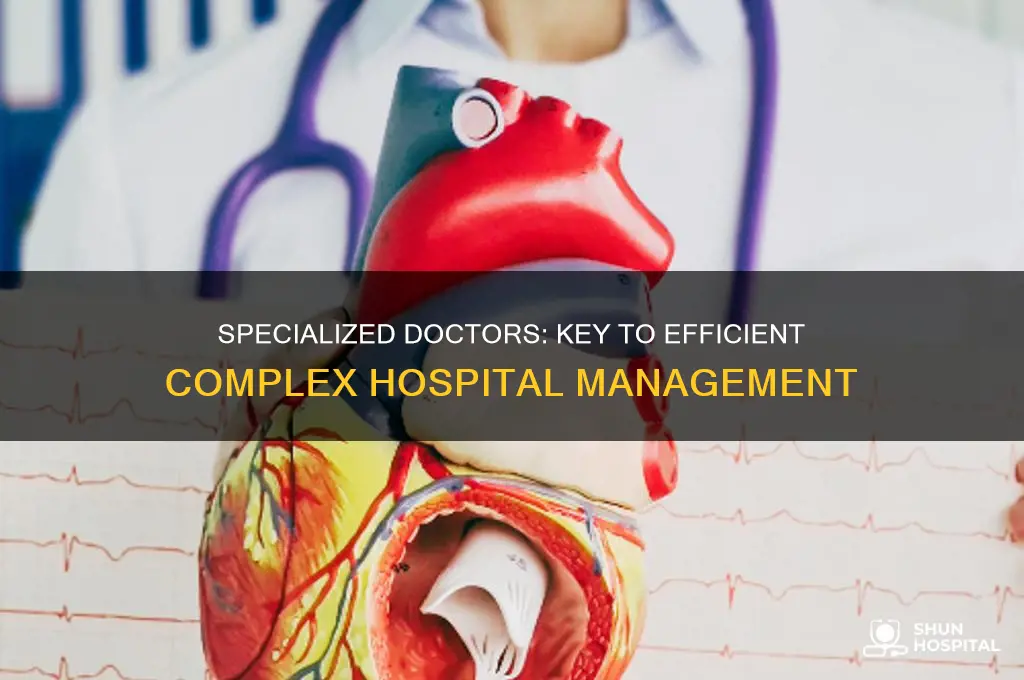 how does specialized doctors help maintain a complex hospital
