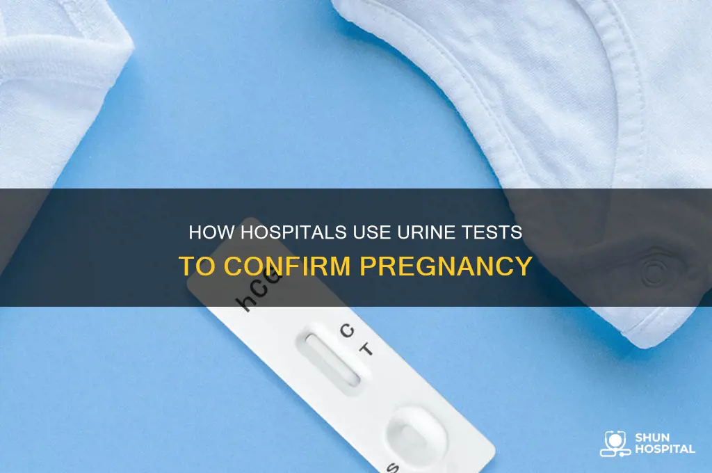 how does the hospital do pregnancy test with urine