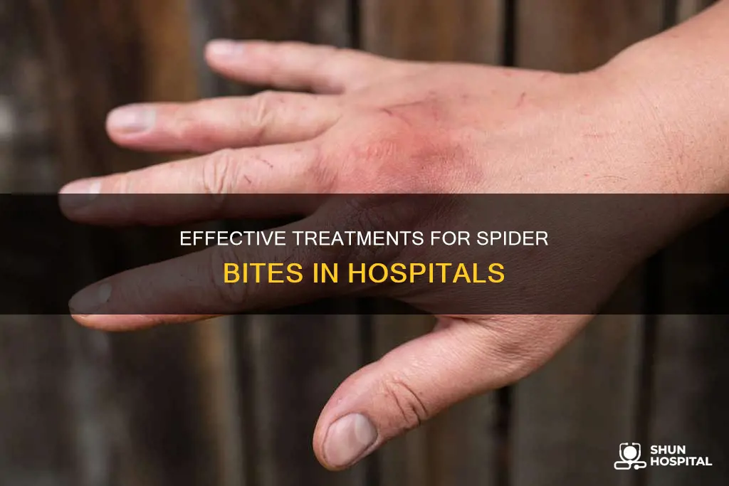 how does the hospital treat spider bites