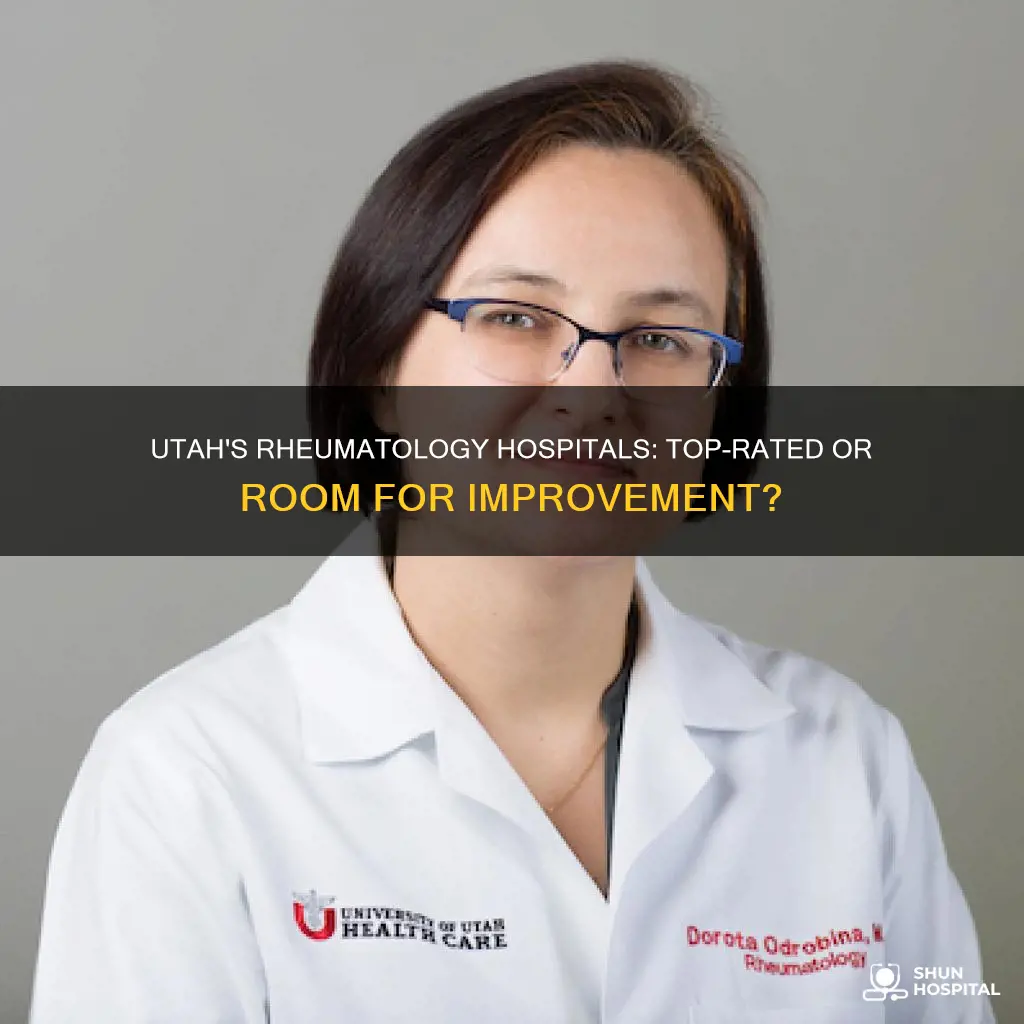 how does utah rate in rhuematology hospitals