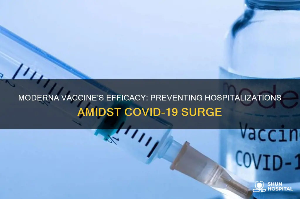 how effective is the moderna vaccine at preventing hospitalization