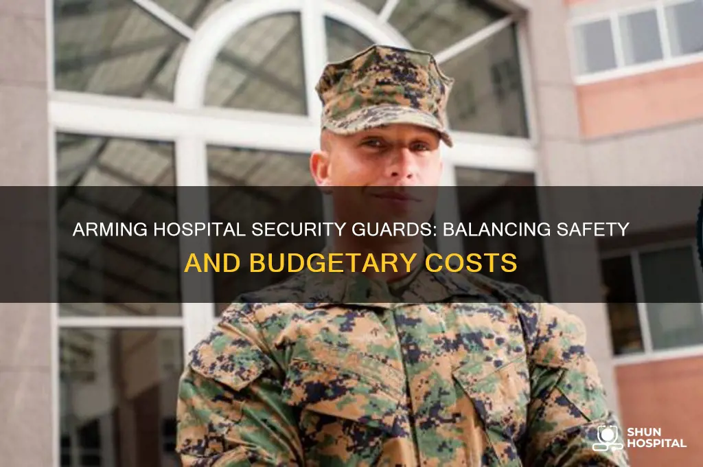 how expensive is it to arm security gards in hospitals