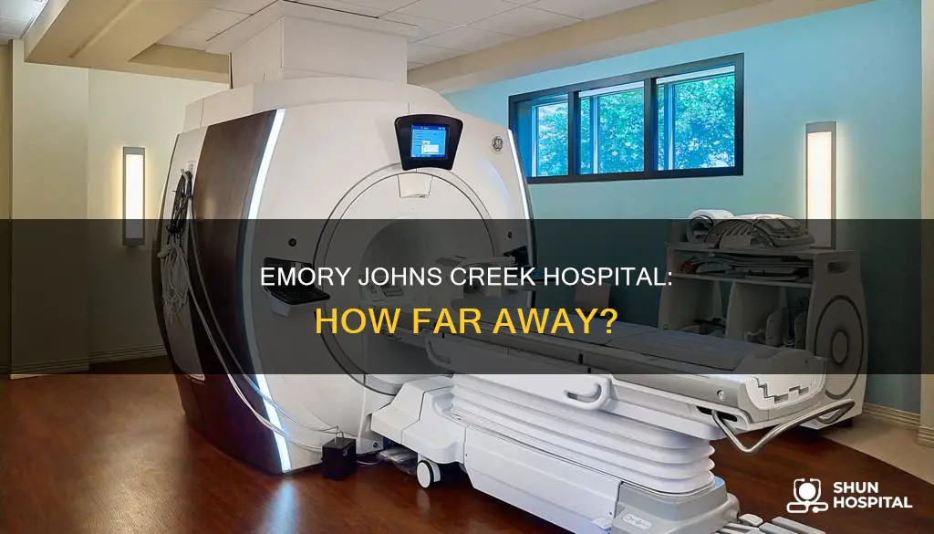 how faar is emory johns creek hospital