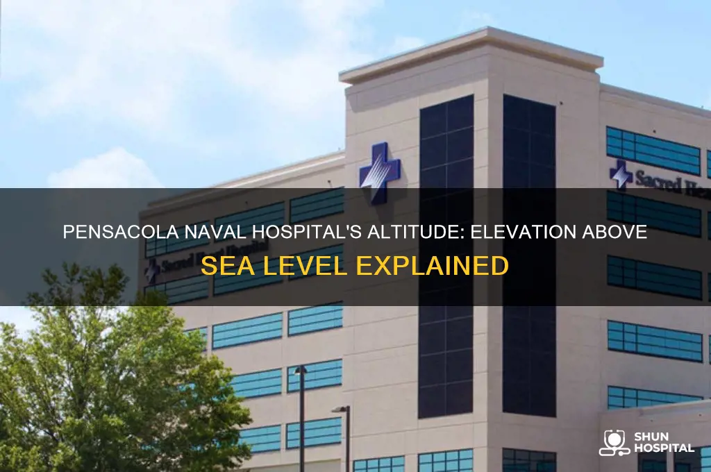 how far above sea level is pensacola naval hospital