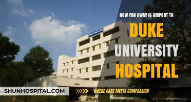 Duke University Hospital: Distance and Travel Time from Nearby Airports