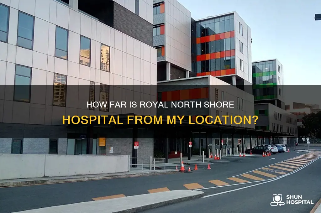 how far away is royal north shore hospital from me