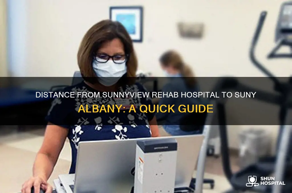 how far between sunnyview rehab hospital to suny albany