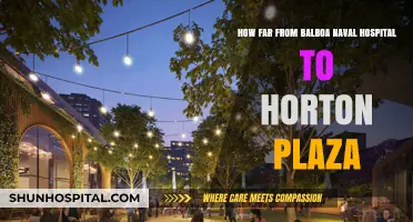 Distance Guide: Balboa Naval Hospital to Horton Plaza Travel Time