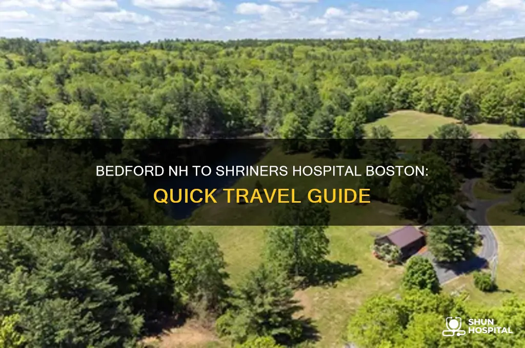 how far from bedford nh to shriners hospital boston
