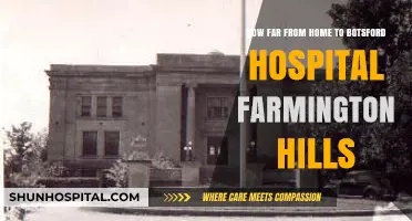 Navigating to Botsford Hospital: Distance from Home in Farmington Hills