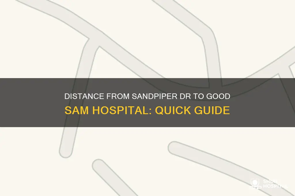 how far from sandpiper dr to good sam hospital