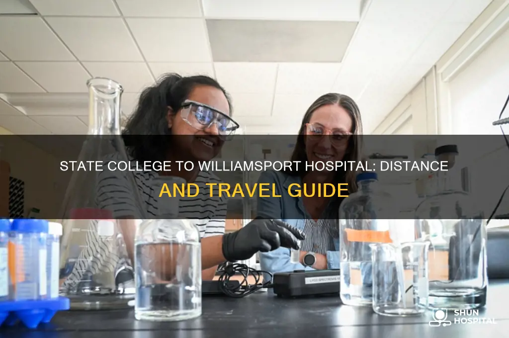 how far from state college to hospital in williamsport