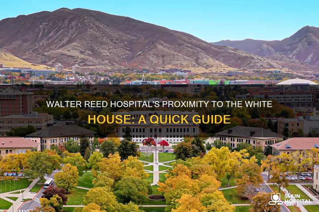 how far from the white house is walter reed hospital