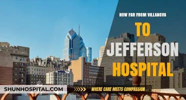 Villanova to Jefferson Hospital: How Long of a Drive?