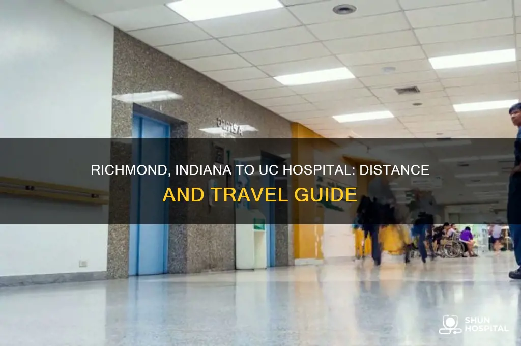 how far fromrichmond indiana to university of cincinnati hospital