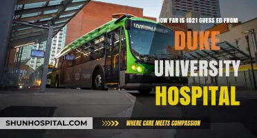 Exploring the Distance: Guess Ed to Duke University Hospital