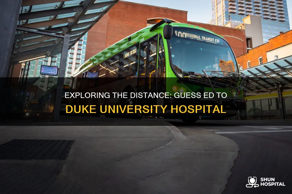 how far is 1021 guess ed from duke university hospital