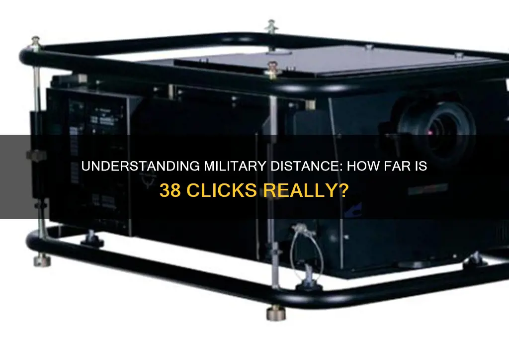 how far is 38 clicks