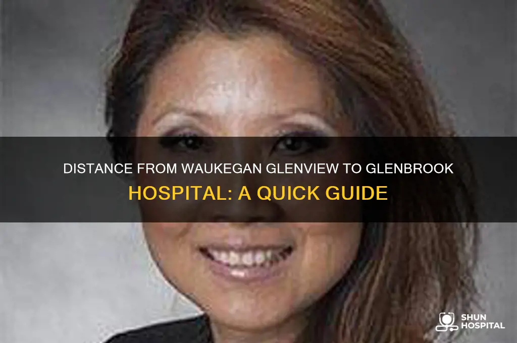 how far is 5212 waukegan glenview from glenbrook hospital