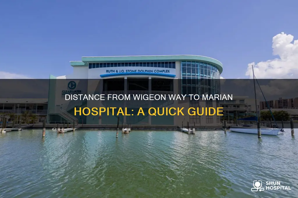 how far is 850 wigeon way from marian hospital