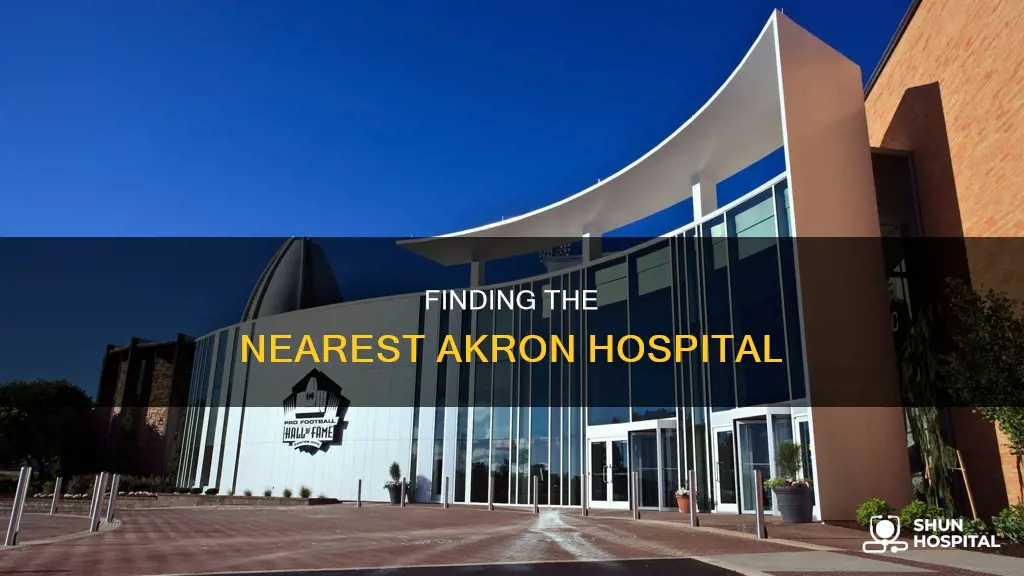 how far is akron hospital from me