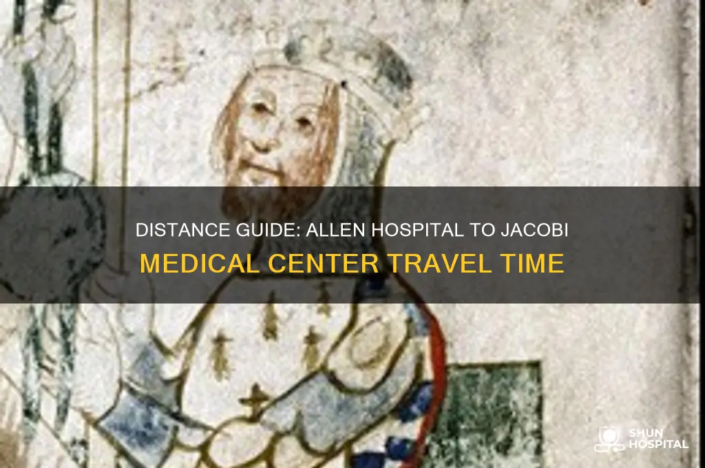 how far is allen hospital to jacobi medical center