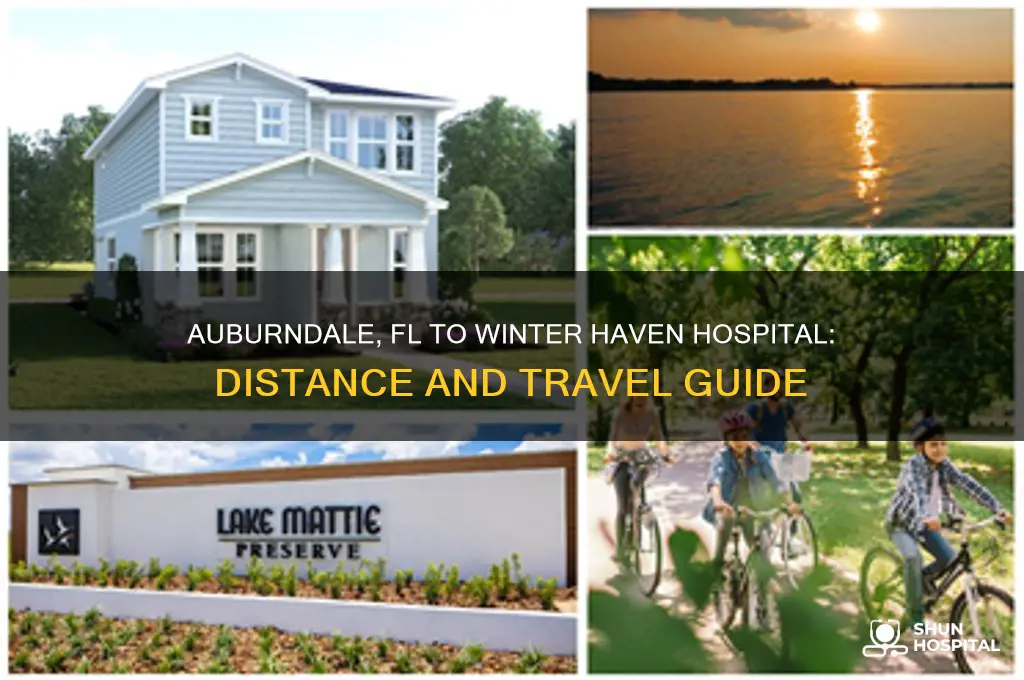 how far is auburndale fl from winter haven hospital