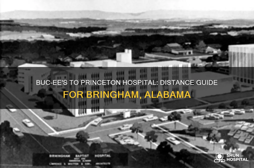 how far is buckees from princeton hospital in bringham ala