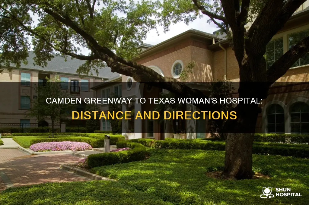 how far is camden greenway from the texas woman