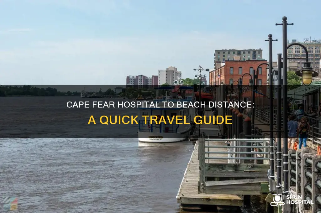 how far is cape fear hospital from the beach