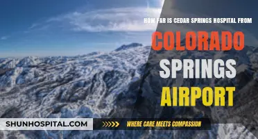 Cedar Springs Hospital to Colorado Springs Airport: Distance and Travel Tips