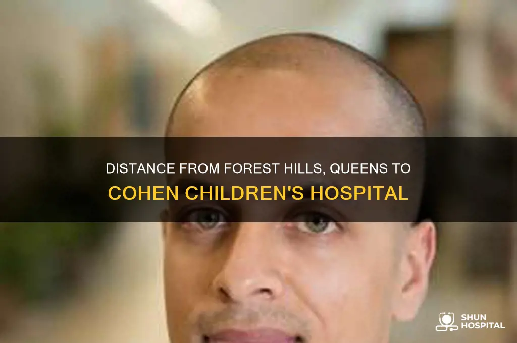 how far is cohens childrens hospital from forest hill queens