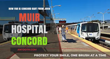 Concord BART to John Muir Hospital: Distance and Travel Guide