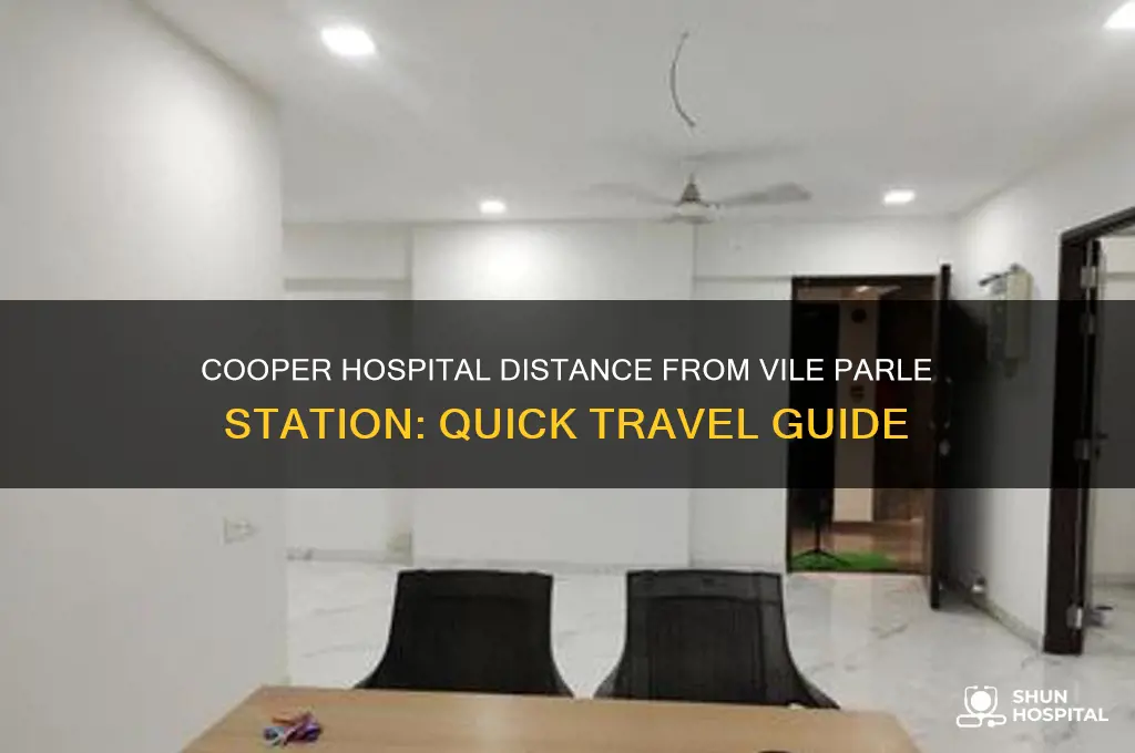 how far is cooper hospital from vile parle station
