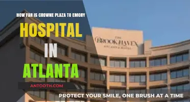 Crowne Plaza to Emory Hospital: Atlanta Distance Guide