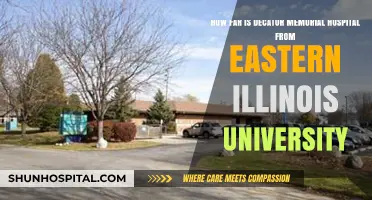 Distance from Eastern Illinois University to Decatur Memorial Hospital